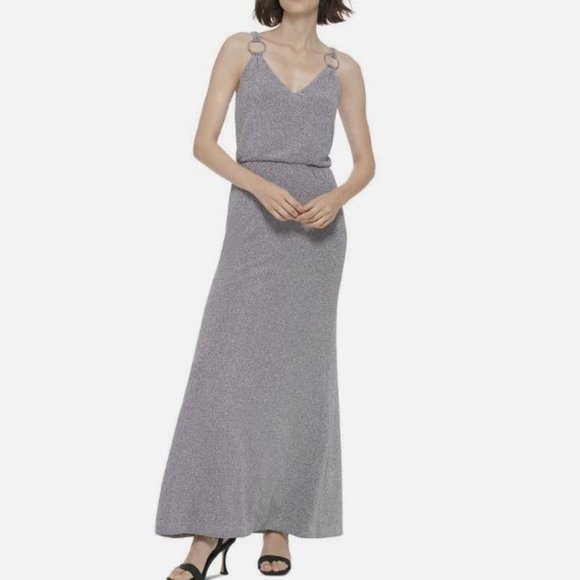 CALVIN KLEIN Shimmer Maxi Dress - Picture 2 of 5